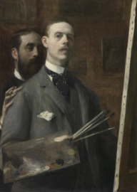 Self-Portrait with Raphael de Ochoa, 1890, Cleveland Museum of Art