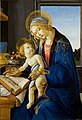 Image 49The scene in Botticelli's Madonna of the Book (1480) reflects the presence of books in the houses of richer people in his time. (from History of books)