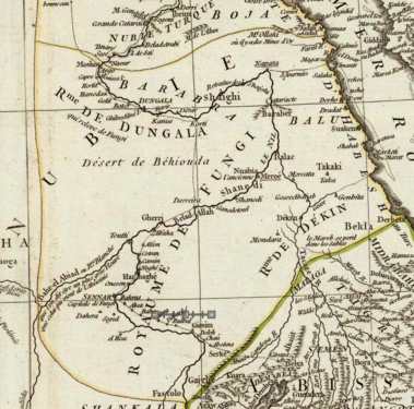 Map by Jean Baptiste Bourguignon d'Anville (1749)