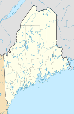 Ortens läge i delstaten Maine.