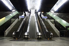 Escalators at Haghani Metro Station