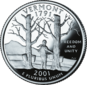 Vermont quarter dollar coin