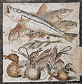 Ձկներ և բադեր, հռոմեական խճանկար