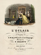 Fromental Halévy, L'Éclair score cover - Restoration