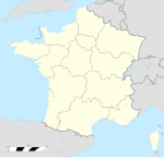 Laz på en karta över Frankrike