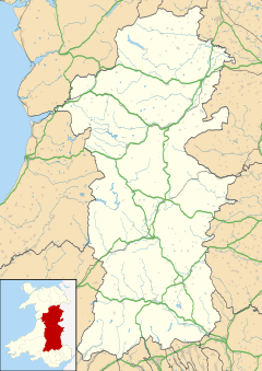 Llangadfan is located in Powys