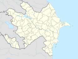 Location of the lake in Azerbaijan.