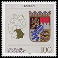 Lu stemma di la Baviera, Girmania.