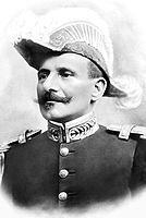 Marshal Hermes da Fonseca, President of Brazil, wearing a bicorne, 1910.