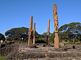 Four kiʻi at the Kāneiolouma Complex