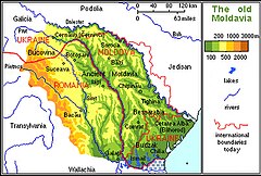 Mapa Mołdawii