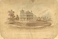 Perspective drawing of Villa Fernberg, Brisbane, ca. 1864