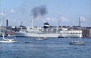 Uganda in Helsinki's South Harbour in the early 1980s