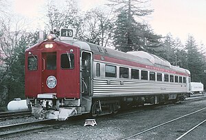 Northwestern Pacific Railroad train at Fort Seward in 1971
