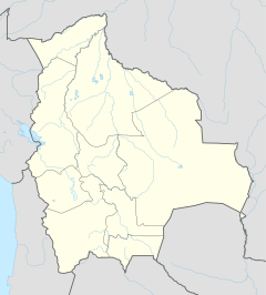 ラパスの位置（ボリビア内）