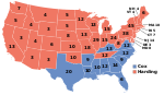 Electoral map, 1920 election