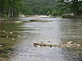 The Frio River flowing through the Garner State Park