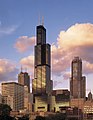 Image 7The Willis Tower (formerly the Sears Tower), the world's tallest building from 1973 to 2004. The tower's innovative bundled tube structure was designed by Bruce Graham and Fazlur Khan. Photo credit: Soakologist (from Portal:Illinois/Selected picture)