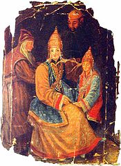 Tatar Queen Söyembikä and her son, Ötemish Giray Khan
