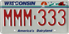 1987 Wisconsin license plate