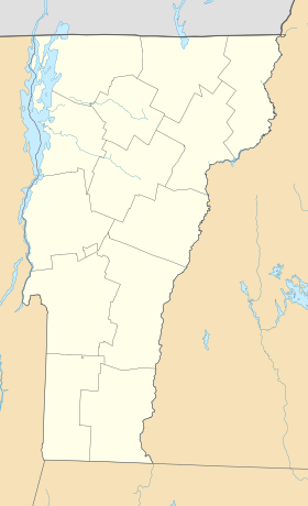 Alberg na mapi Vermonta