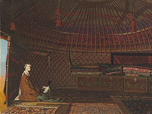 Inside the Tent of a Rich Kirghiz (1869–1870)