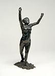 Dancer Moving Forward, Arms Raised c. 1882–1895 Cast posthumously 1919–1926 Bronze Solomon R. Guggenheim Museum Thannhauser Galleries New York City