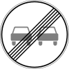 3.21 End of overtaking prohibition zone