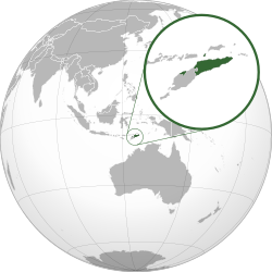 東帝汶民主共和國的位置