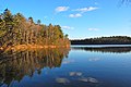 Walden Pond in Concord, Massachusetts, an example of a natural site listed on the NRHP