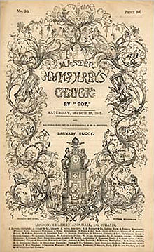 Cover of Master Humphrey's Clock, in which the serial editions were published