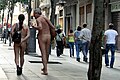 Image 28Couple walking naked in the streets of Barcelona, Spain (from Naturism)