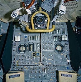 Control panel of lunar lander