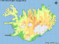 Grindavík na mapě Islandu