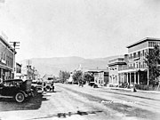 The center of Kelowna during the 1920s