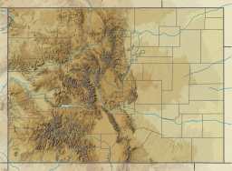Location of Williams Fork Reservoir in Colorado, USA.