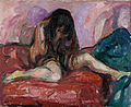 Weeping Nude, 1913–14, 110 cm × 135 cm (43+1⁄4 in × 53+1⁄4 in), Munch Museum, Oslo