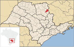 Localização de Altinópolis em São Paulo