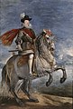 Djego Velaskess , "Filipa III portrets uz zirga" (1628), portrets, eļļa, audekls, Madride, Prado muzejs.
