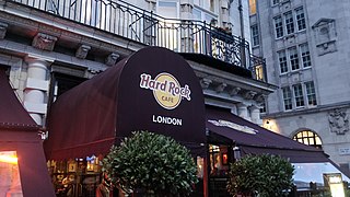 Hard Rock Cafe in London, the first restaurant founded in 1971