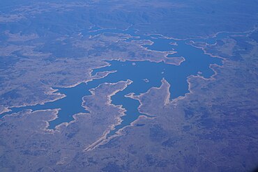 Lake Eucumbene viewed from the air