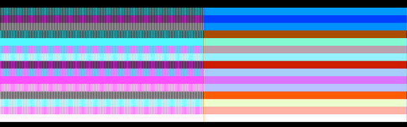 320×200 palette 1 (left: RGB, right: composite monitor)
