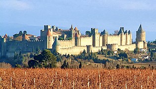 Carcassonne, Frankreich: Wallanlage des Hochmittelalters