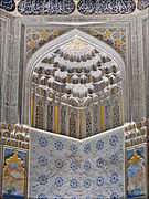 Muqarnas v nekropoli Shah-i-Zinda, Samarkand