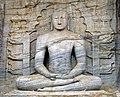 Buda sentado en Gal Vihara, Sri Lanka.