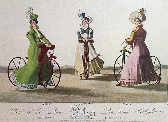 Johnson’s Ladies’ Walking Machine, sold in London 1818-1819