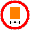 3.32 The movement of vehicles with dangerous goods is prohibited