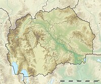 Lagekarte von Nordmazedonien