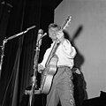 Image 9Tommy Steele, one of the first British rock and rollers, performing in Stockholm in 1957 (from Rock and roll)