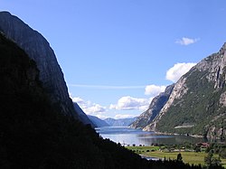 View of the Lysefjorden